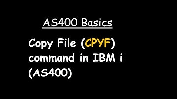 Copy File (CPYF) command in IBM i (AS400)
