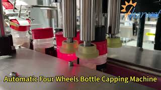 Celebrity Automatic 4 Wheels Bottle Capping Machine, Seasoning Bottle Screw Capper Equipment Wealth