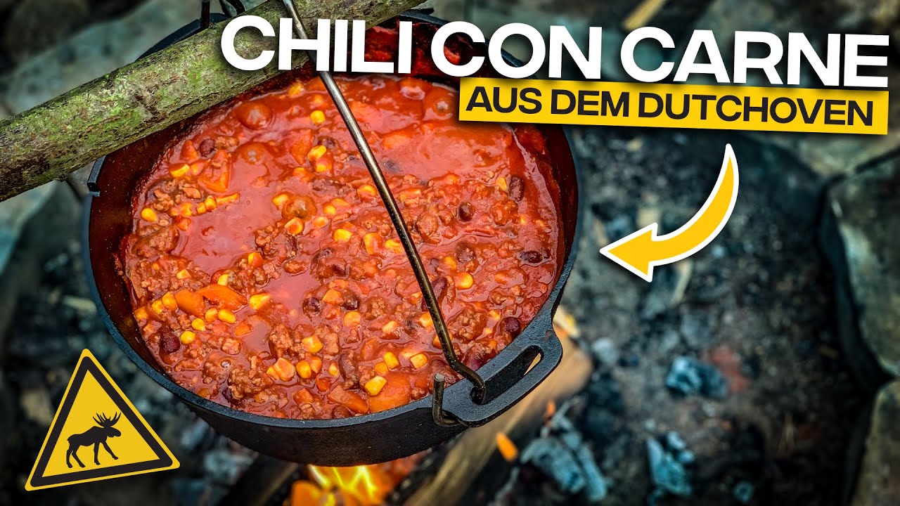 Chili con Carne aus dem Dutchoven | Outdoor Kitchen Schwedencamp