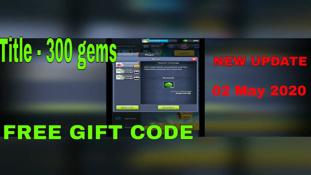 300 gems 😱 New Gift Code💜💜Taptap Heros❤❤ 02 May 2020