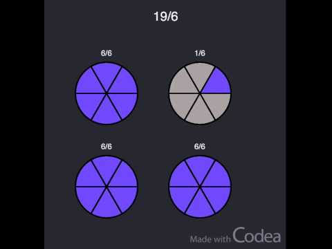 Teaching fractions with Codea