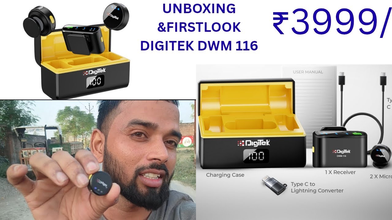 Digitek DWM 116 microphone 🎤 | Unboxing & Full Review | Accuracy Test & Features Explained  