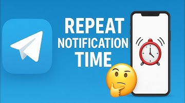 How to use repeat notification time feature in telegram