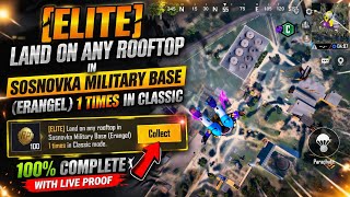 Land On Any Rooftop In Sosnovka Military Base (Erangel) 1 Times In Classic | RP Mission | BGMI 