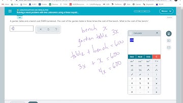 Solving a word problem with two unknowns using a linear equation