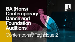 BA (Hons )Contemporary Technique 2 Auditions 2023