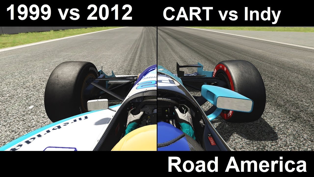 rsre Assetto Corsa: 1999 CART vs 2012 IndyCar @ Road America | Hotlap Comparison