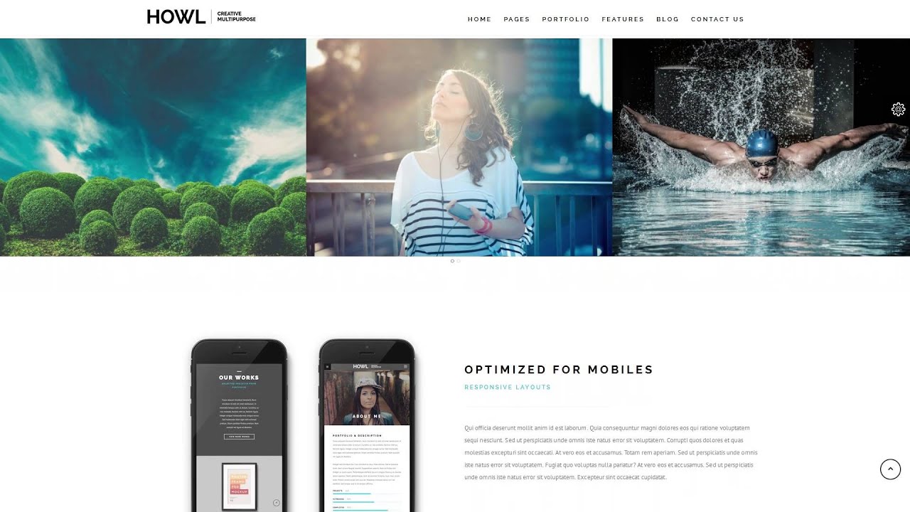 Howl - Creative Multi-Purpose WordPress Theme - YouTube