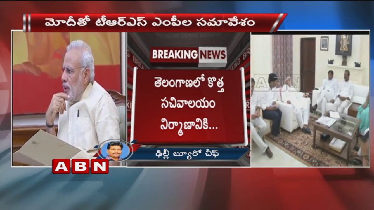 TRS MPs   meets Prime Minister Narendra Modi