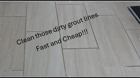 Maak die vuile voegen schoon! Geen chemicaliën nodig!