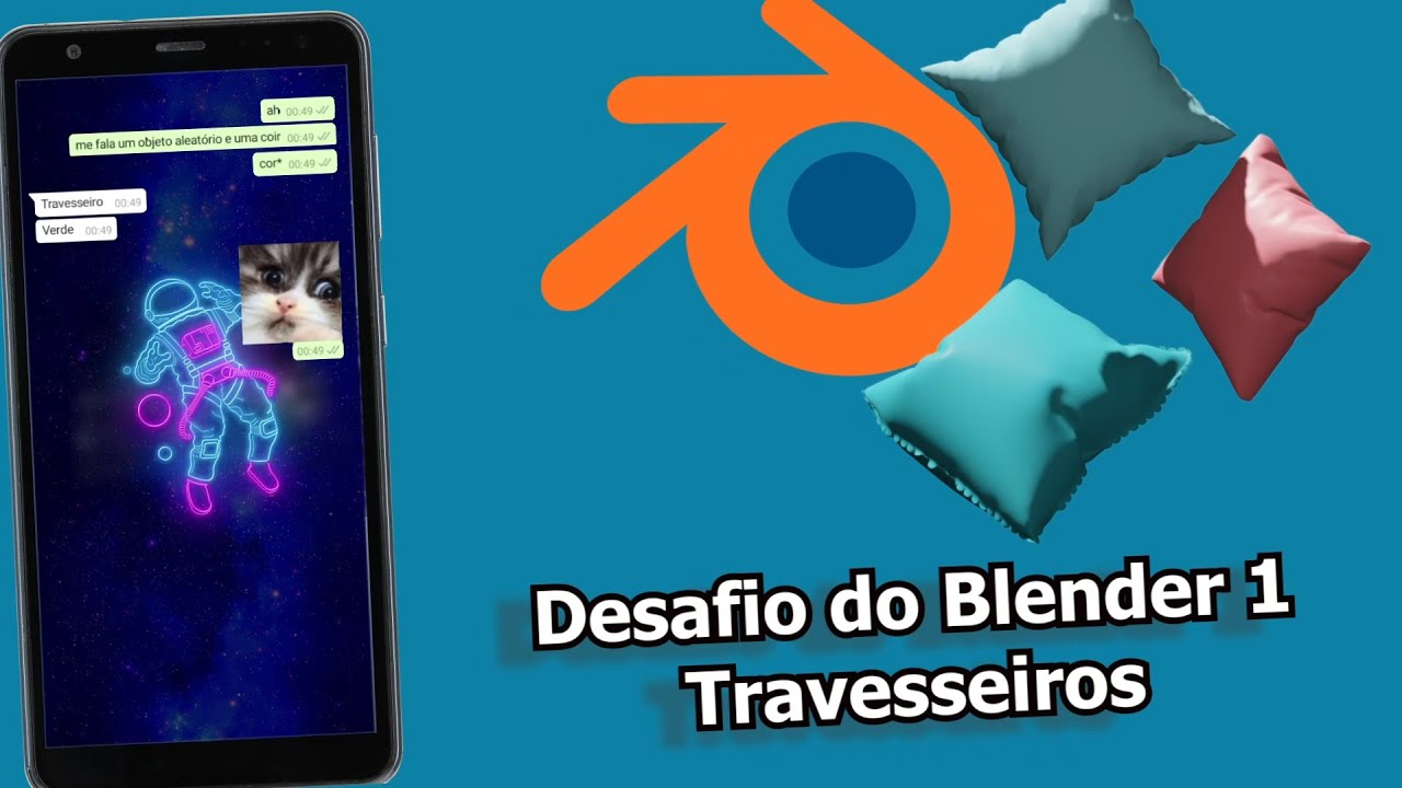 Fazendo Travesseiros no Blender em um minuto - Cloth Simulation - YouTube