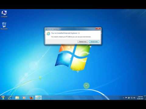 Upgrade Internet explorer 8 to 11