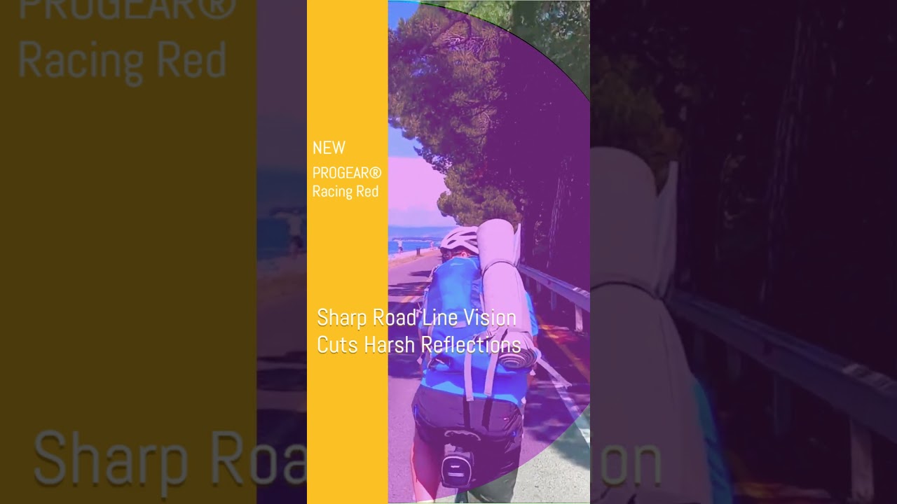 PROGEAR® Racing Red - Sharp Road Line Vision / Cuts Harsh Reflections