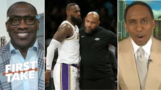 FIRST TAKE | LeBron is a coach killer! - Stephen A. \& Shannon's reaction to Lakers FIRED Darvin Ham