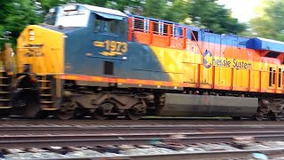 Chessie Heritage Unit on CSX Train! Also: Big BNSF Manifest Train, GP40-2 Small Train + More Trains!