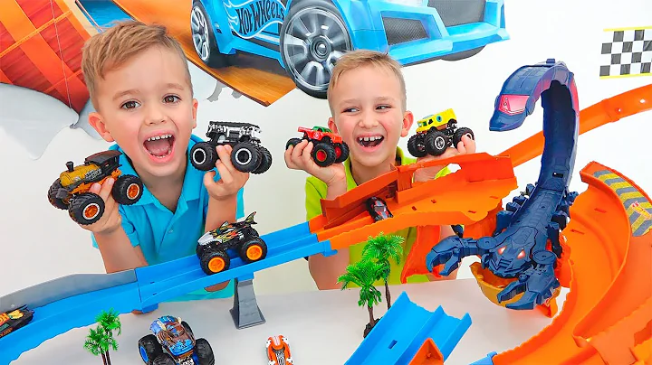 Vlad and Niki Collect Toy Cars | Hot Wheels Monste...