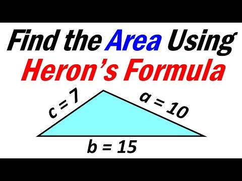 How to Find the Area of a Triangle using Heron's Formula | Step-by-Step Tutorial