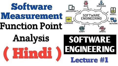 Software measurement  and Function Point Analysis in Hindi | Software Engineering Lectures