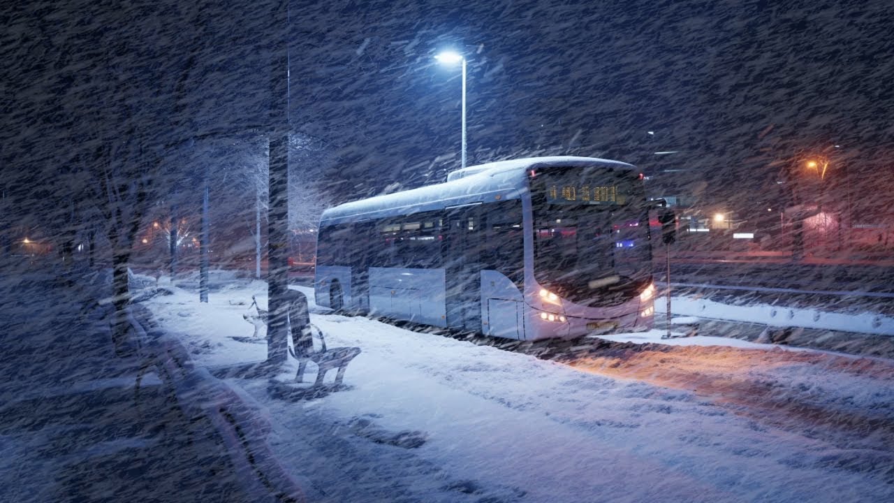 Freezing Wind Ambience & Snow Squalls | Sleep Deeply in Winter’s Calm ...