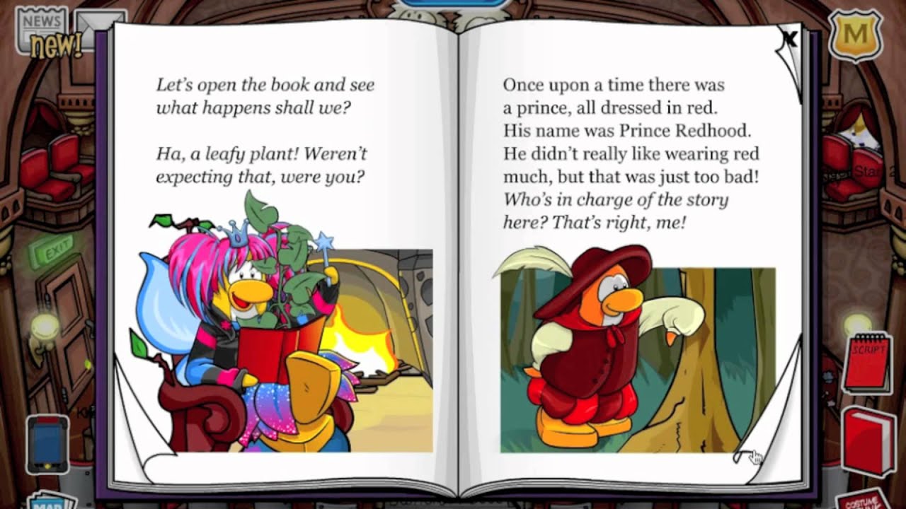 Club Penguin September 2011 Fairy Fables Stage Cheats YouTube