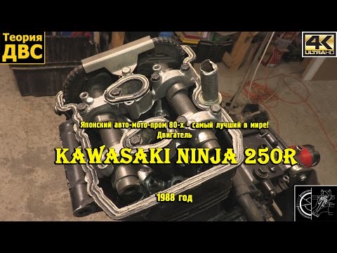 Японский авто-мото-пром 80-х - самый лучший в мире! Двигатель Kawasaki Ninja 250R (1988 год)