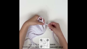 How To Tie A Face Mask Tutorial | Quick Earloop Hold by MASKlala.com