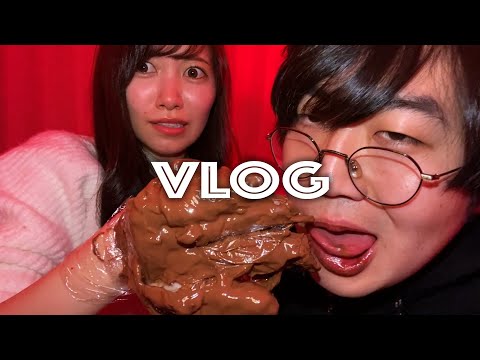 妄想では付き合ってる彼女の身体をチョコにして食べちゃうデート【VLOG】