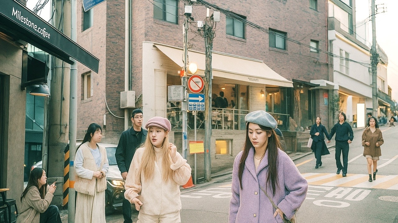 🍂 Seoul's Stylish, Relaxed Atmosphere Of Hannam-dong On A Sunny Autumn Day. 🕶️