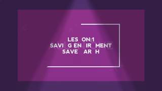 Chapter 1:Saving Environment