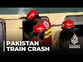 At least 35 killed after train derails in southern Pakistan