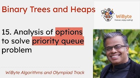 15. Binary Trees and Heaps: Options to solve the priority queue problem