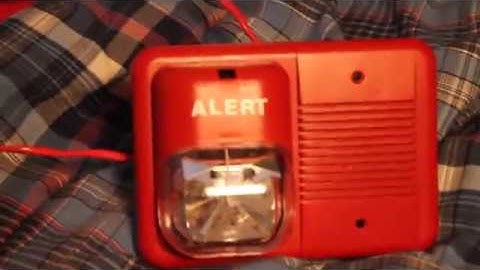 Fire-Lite MS-10UD System Test 3 *Rare Chime/Strobe*