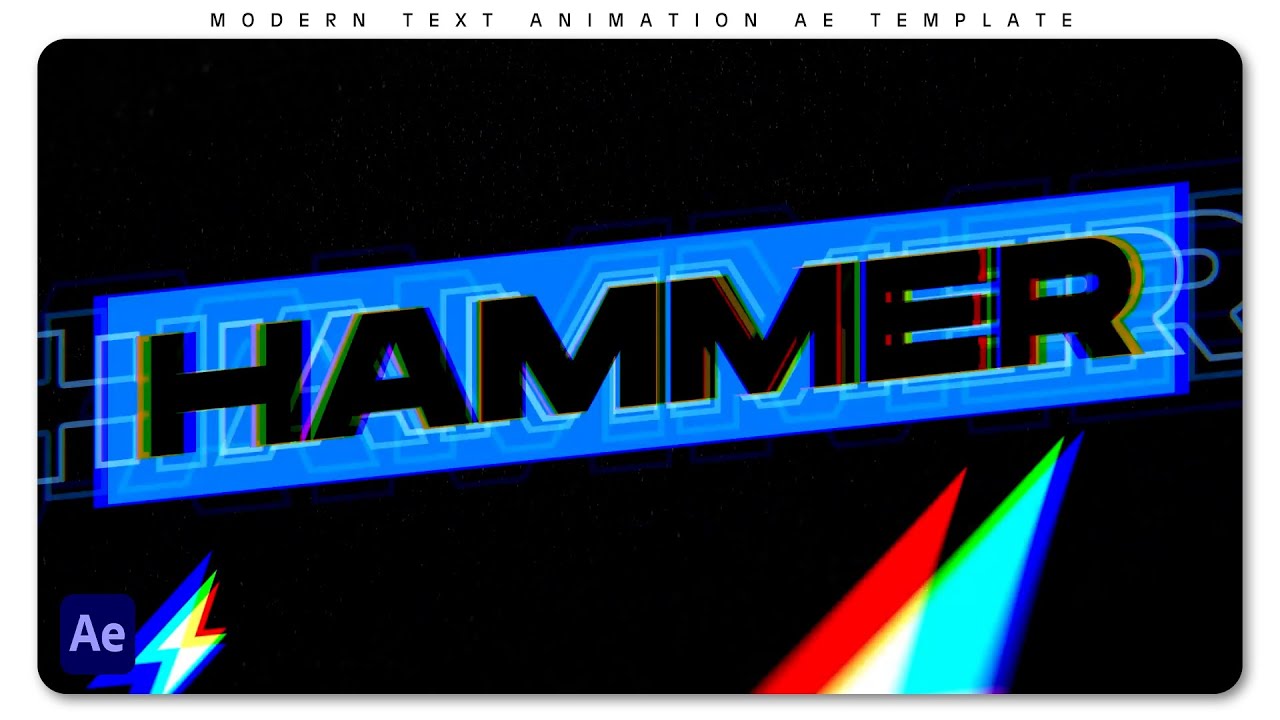 Modern Text Animation - After Effects Template | Free Download ...