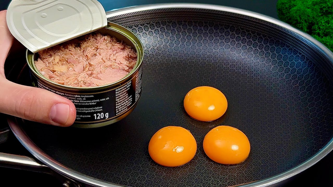 ❗️Do you have eggs and canned tuna at home? Simple recipe!