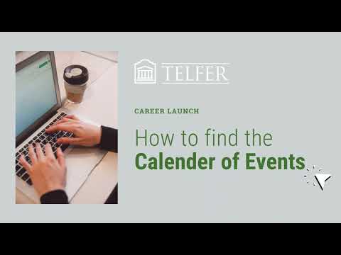 How to Find the Calendar of Events on Career Launch