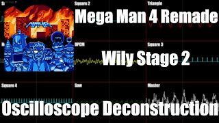 Mega Man 4 Remade - Wily Stage 2 - Oscilloscope Deconstruction