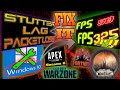 (Tweak-Win 10)  FIX ALL GAMES / Apps - Stutter, Lag, Packet Loss,  BOOST FPS, MAX Performance 2020