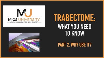 MIGS University Trabectome Glaucoma Video Series 2019- Part 2 Why Use It?