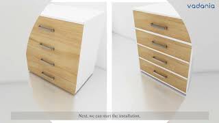 How to install  VADANIA Undermount Drawer Slide VF1854.