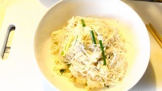 魚醤（よしる）を使った麺の作り方　　How to make noodle dressed with fish sauce