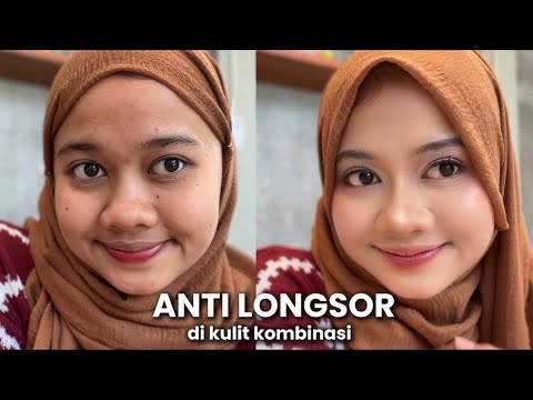 Tutorial Makeup PALING AMPUH Anti Longsor di Kulit Kombinasi✨ (flawless & awet seharian!)
