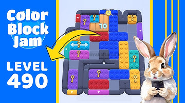 Color Block Jam Level 490 Solution Walkthrough