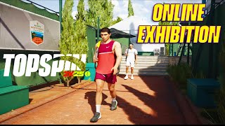 TopSpin 2K25 My First Online Exhibition Match: Alcaraz vs Federer, Monte Carlo Masters Gameplay (PC)