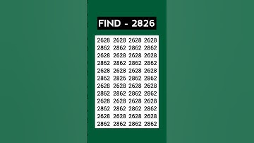 ASMR Eye Test 👁️ | Find 2826 Hidden Fast! | Most Relaxing Focus Challenge #Shorts