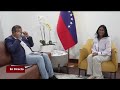 Presidenta (E) Delcy Rodríguez sostiene encuentro de trabajo con el gobernador del edo. Cojedes