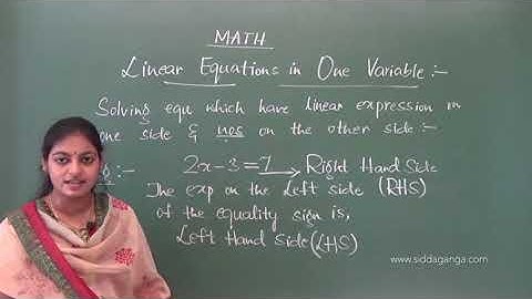 CBSE VIII - STATE 8TH - MATH - LINEAR EQUATIONS IN ONE VARIABLES - PART 1