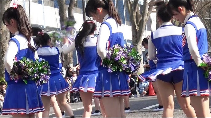 バトン部　スカート 高校バトン部 演技 チアガール cheerleader cheerleading dance danceshow dancing - YouTube