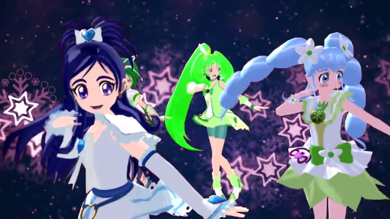 MMD) Yay! Yay! Yay! PreCure - Green & White - Blue Extreme! +DL