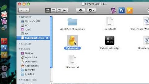 How to ftp on mac osx via Cyberduck