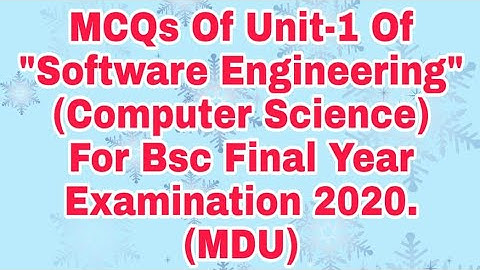 Bsc Final Year Examination 2020 MCQ